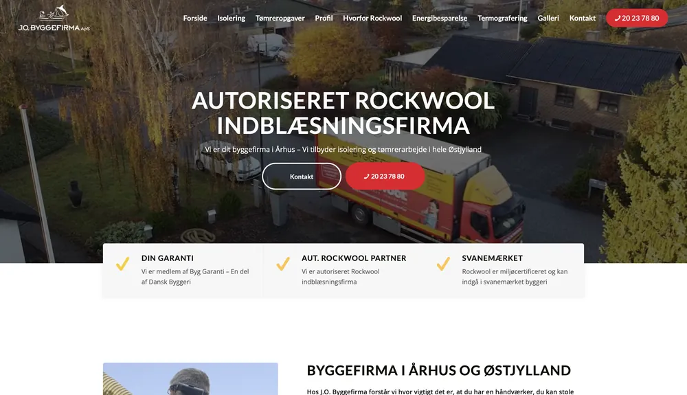 Skærmbillede af JO Byggefirma ApS